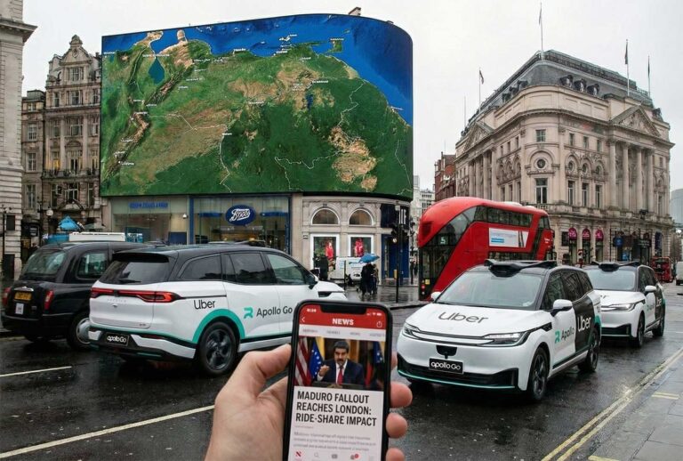 Uber & Lyft Baidu RT6 Robotaxis in London - The Road to Autonomy