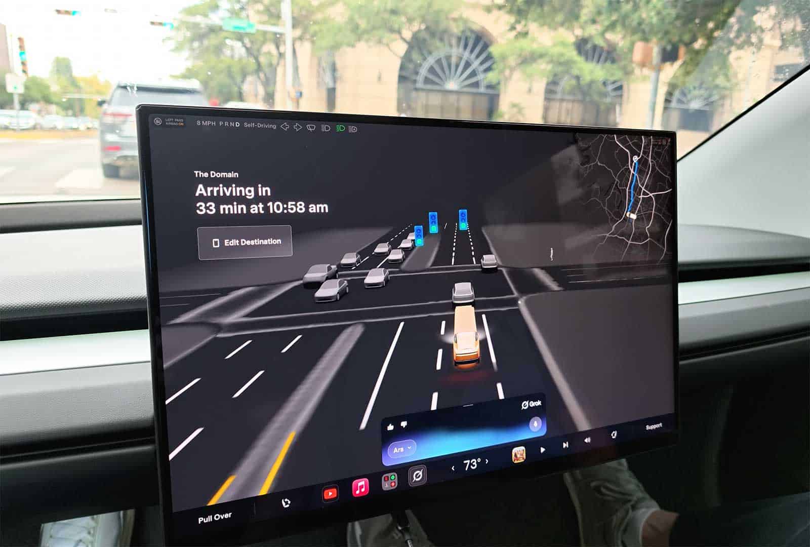 Tesla Cybercab interior at launch